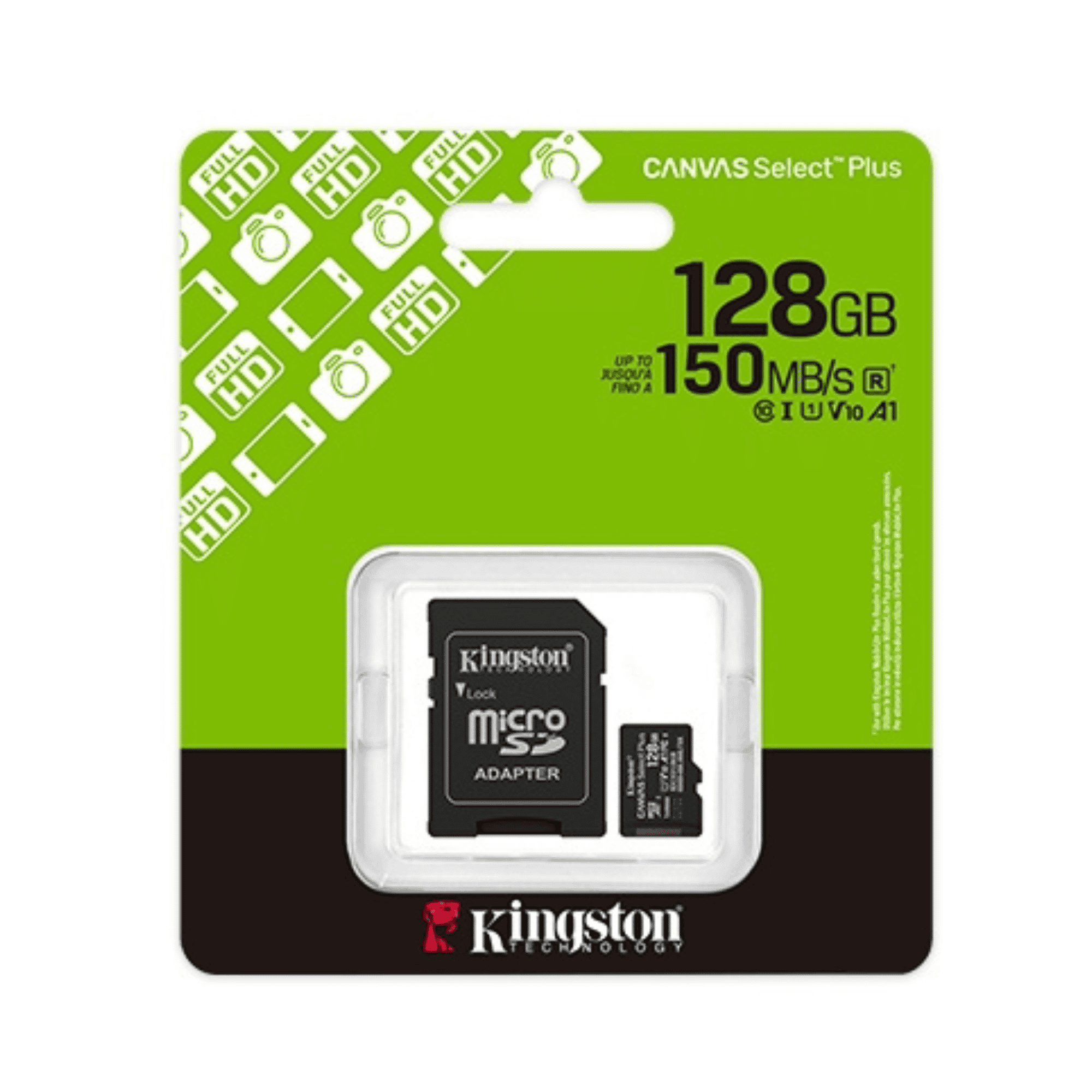 Cartão De Memória Microsd Classe 10 Canvas Select Plus - SDCS3 128GB - Kingston