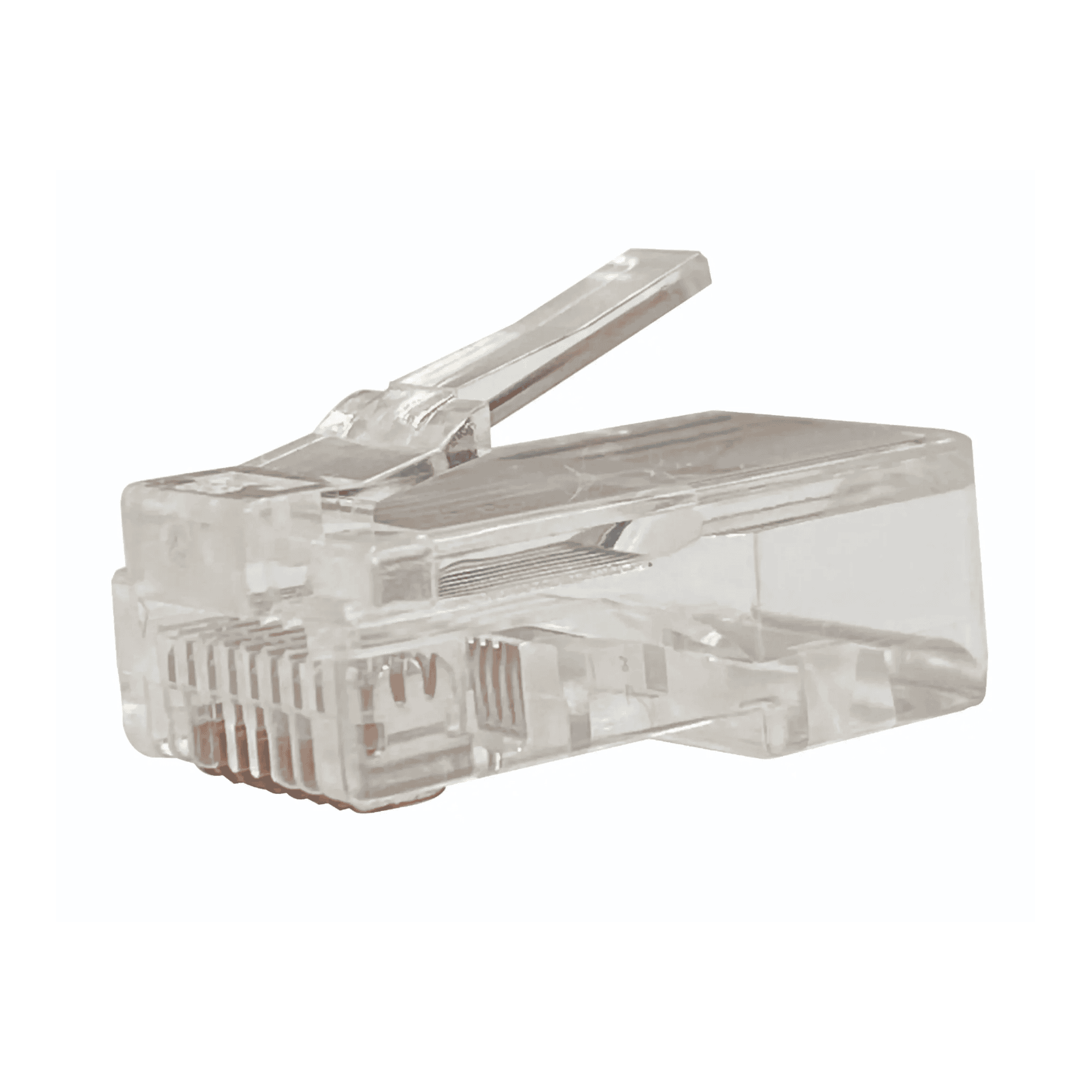 Plug RJ45 Vazado CAT5E/CAT6 Pacote 100UN. - FS-361 - Fasgold / Exbom FS-361 Fasgold