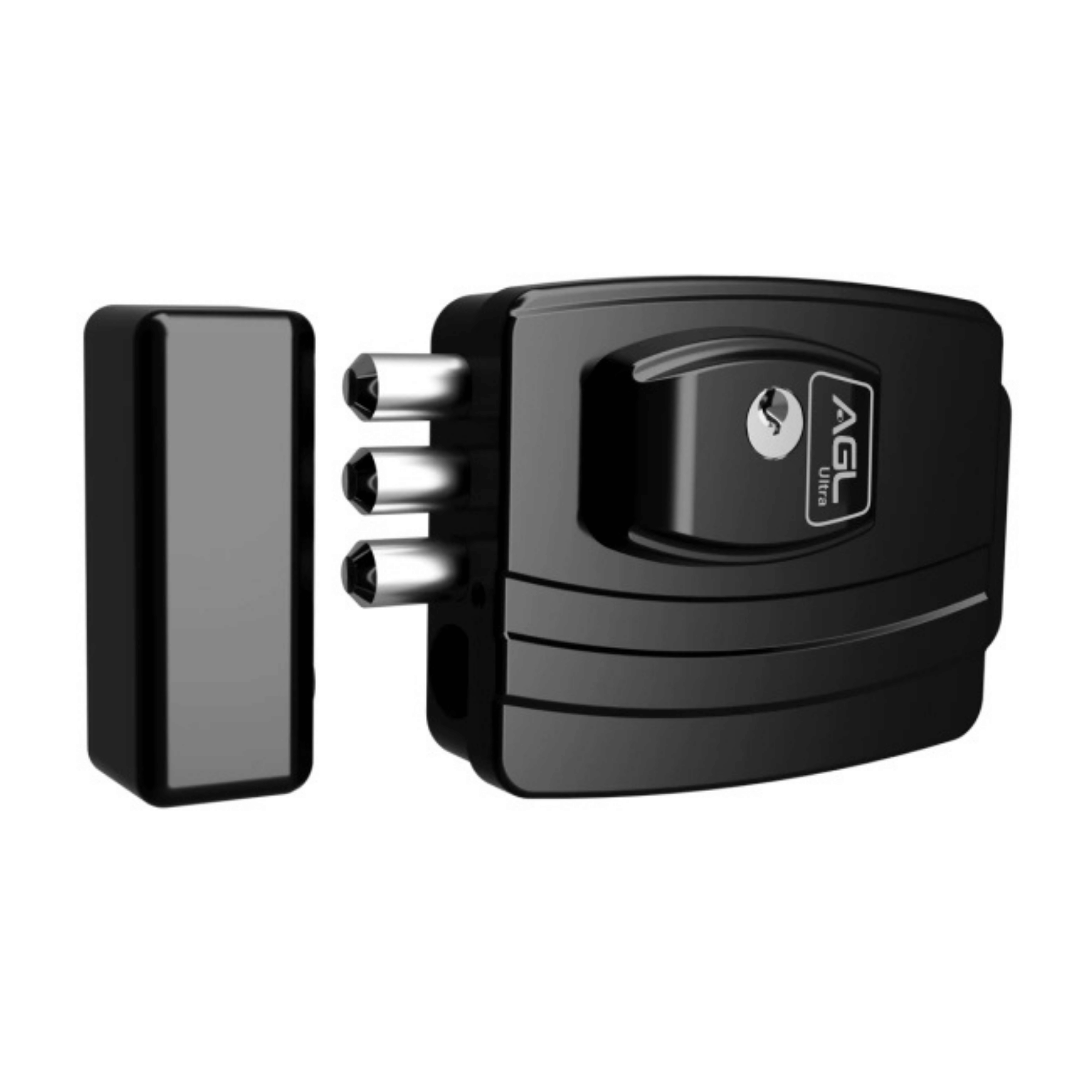 Fechadura Eletrônica Ultra Preta 42mm Chave Simples - AGL 1011036 AGL