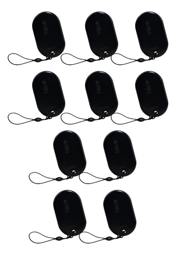 Kit 10X Chaveiros RFID MIFARE Preto 13,56MHz - Nice