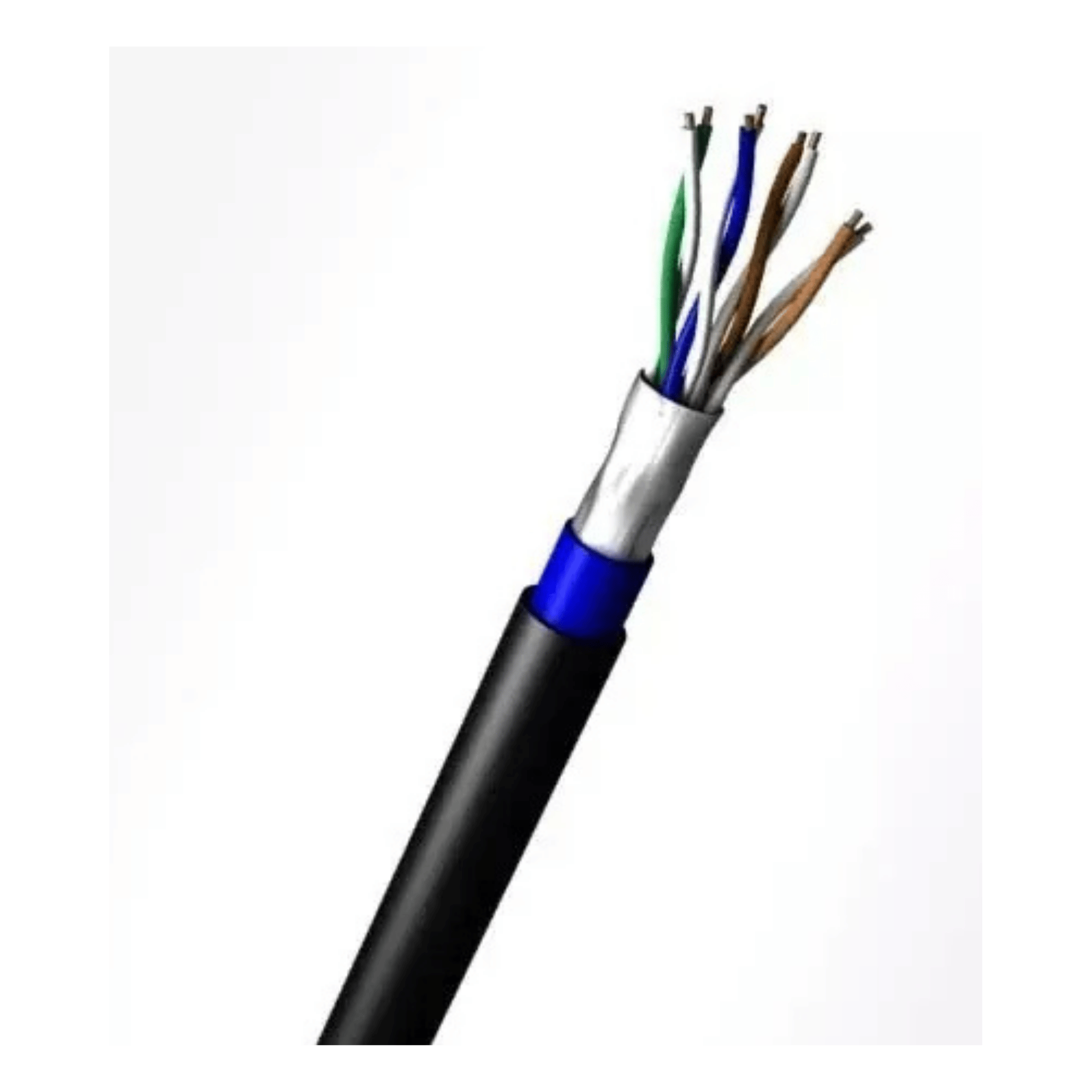 Cabo De Rede CAT5E U/Utp Dupla Capa Preto 100m - 24AWGX4P - Mpt (Mínimo 100m) 53008452 MPT - imagem 2