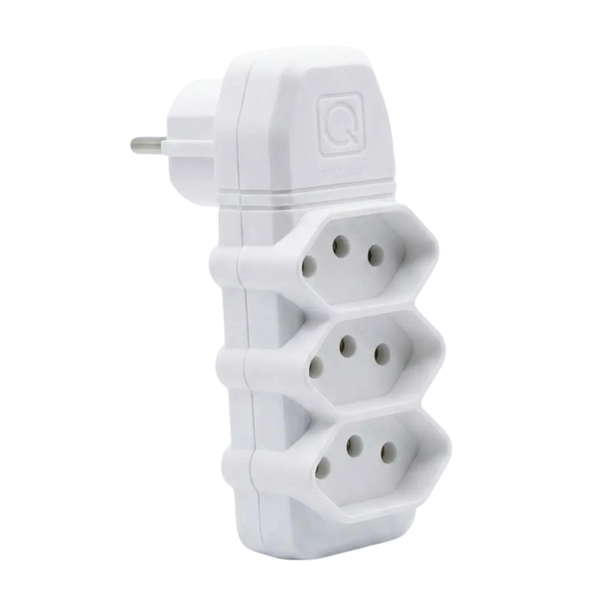 Multiplicador De Tomadas 3 Saídas 10A 2P+T Bivolt Branco - Qualitronix 0203001BR Qualitronix