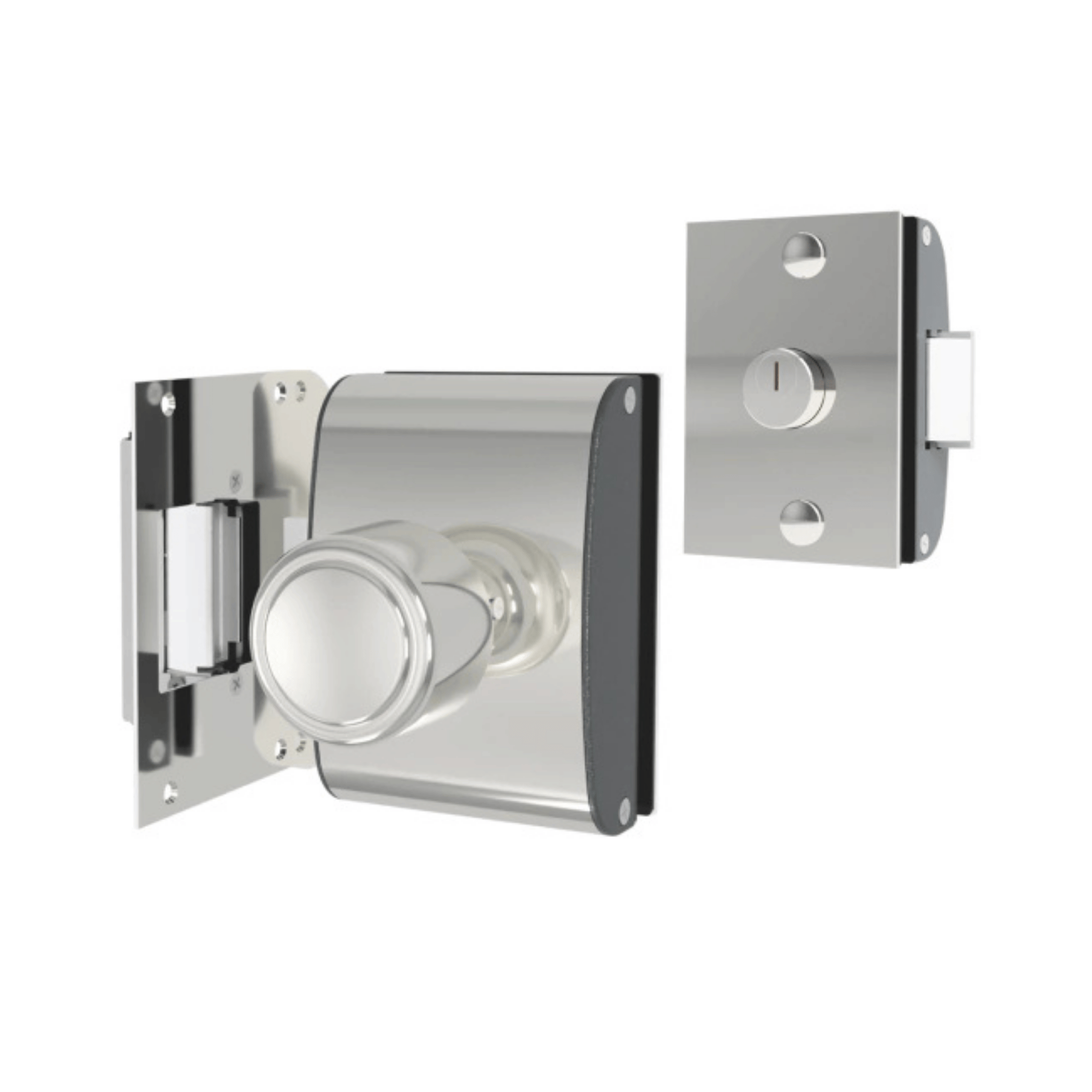 Fechadura Elétrica Para Porta De Vidro Cinza 12V - PV200F1I - AGL 1201003 AGL - imagem 2
