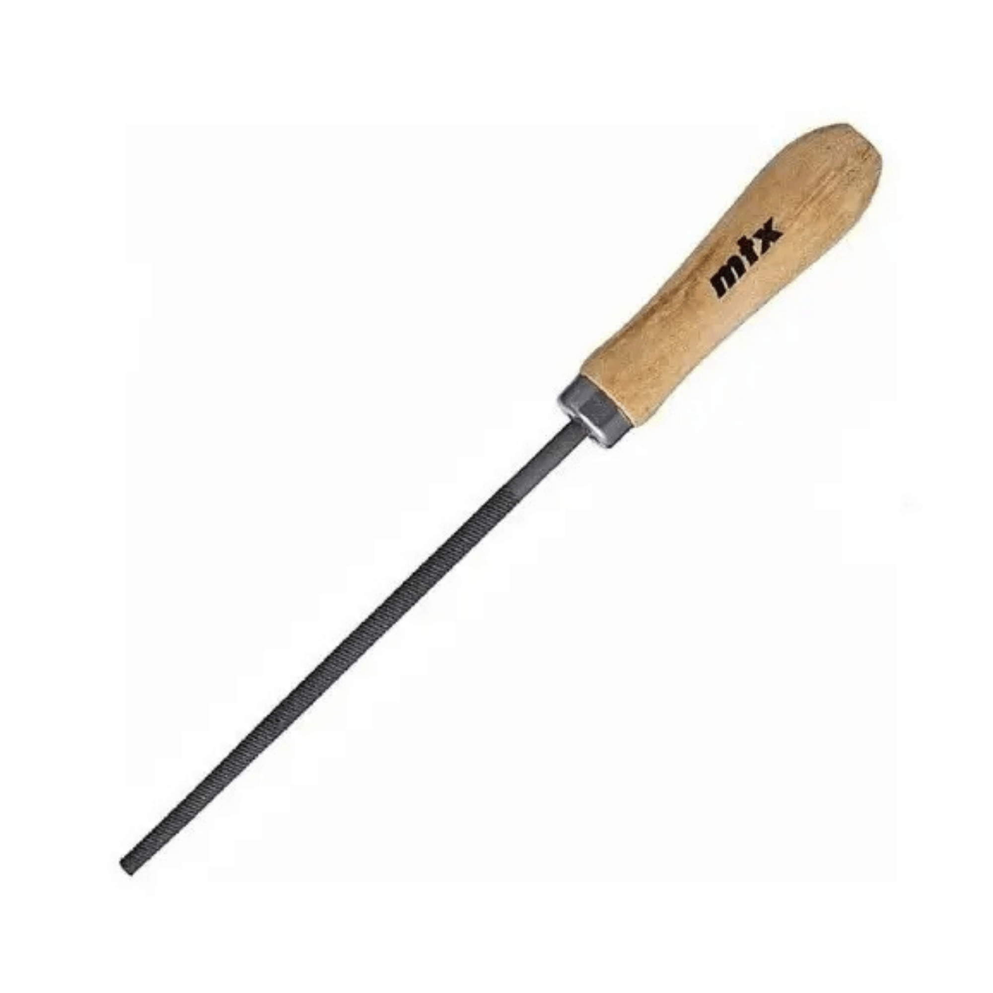 Lima Redonda Bastarda 6" Com Cabo De Madeira - Mtx 153445 MTX