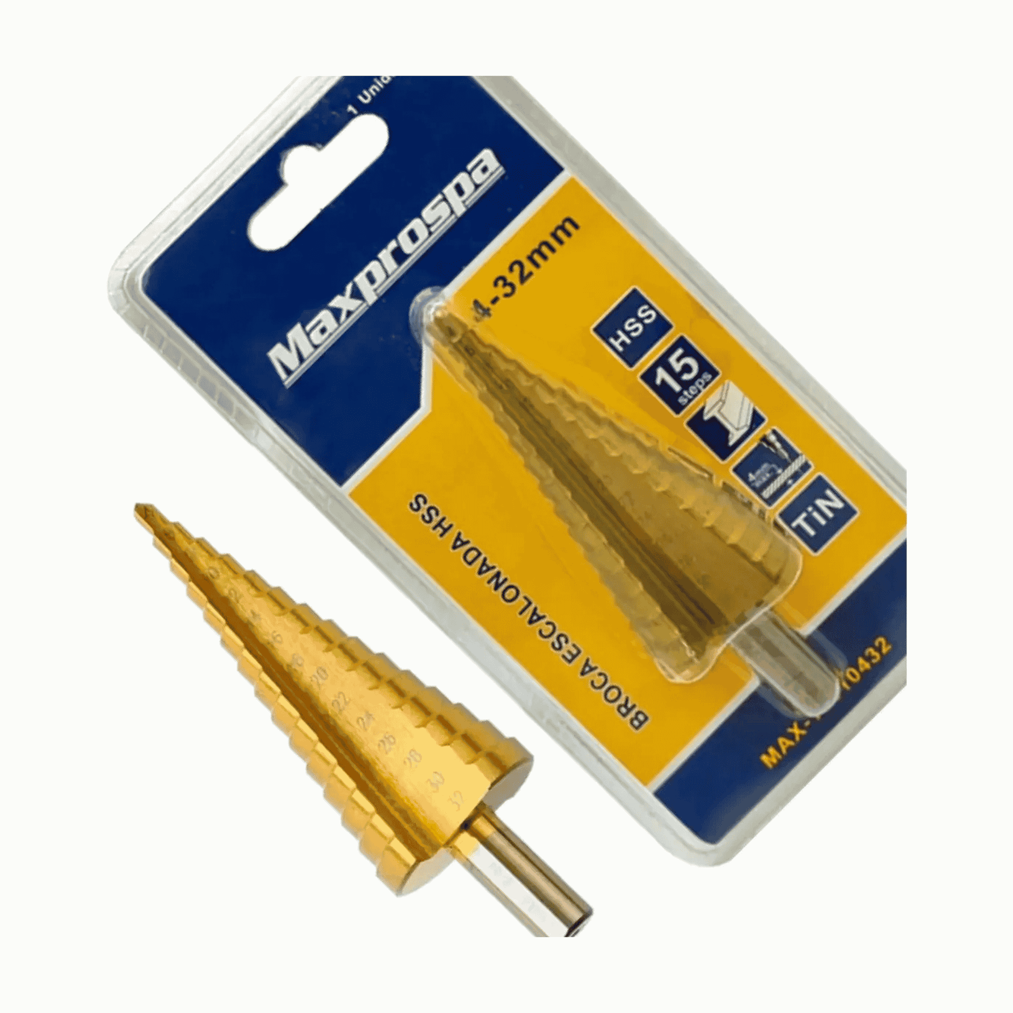 Broca Escalonada Hss Ctp 4 A 32 Mm Para Metal - Forzon 333423 Forzon - imagem 2