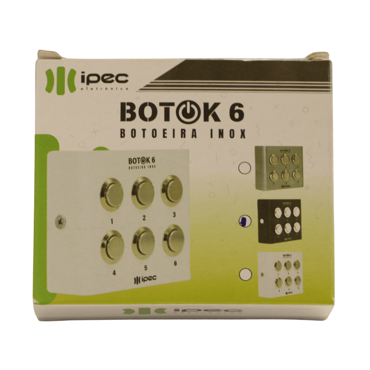 Botoeira Inox Preta 6 Botões - Botok 6 - Ipec A2527-PT IPEC - imagem 7