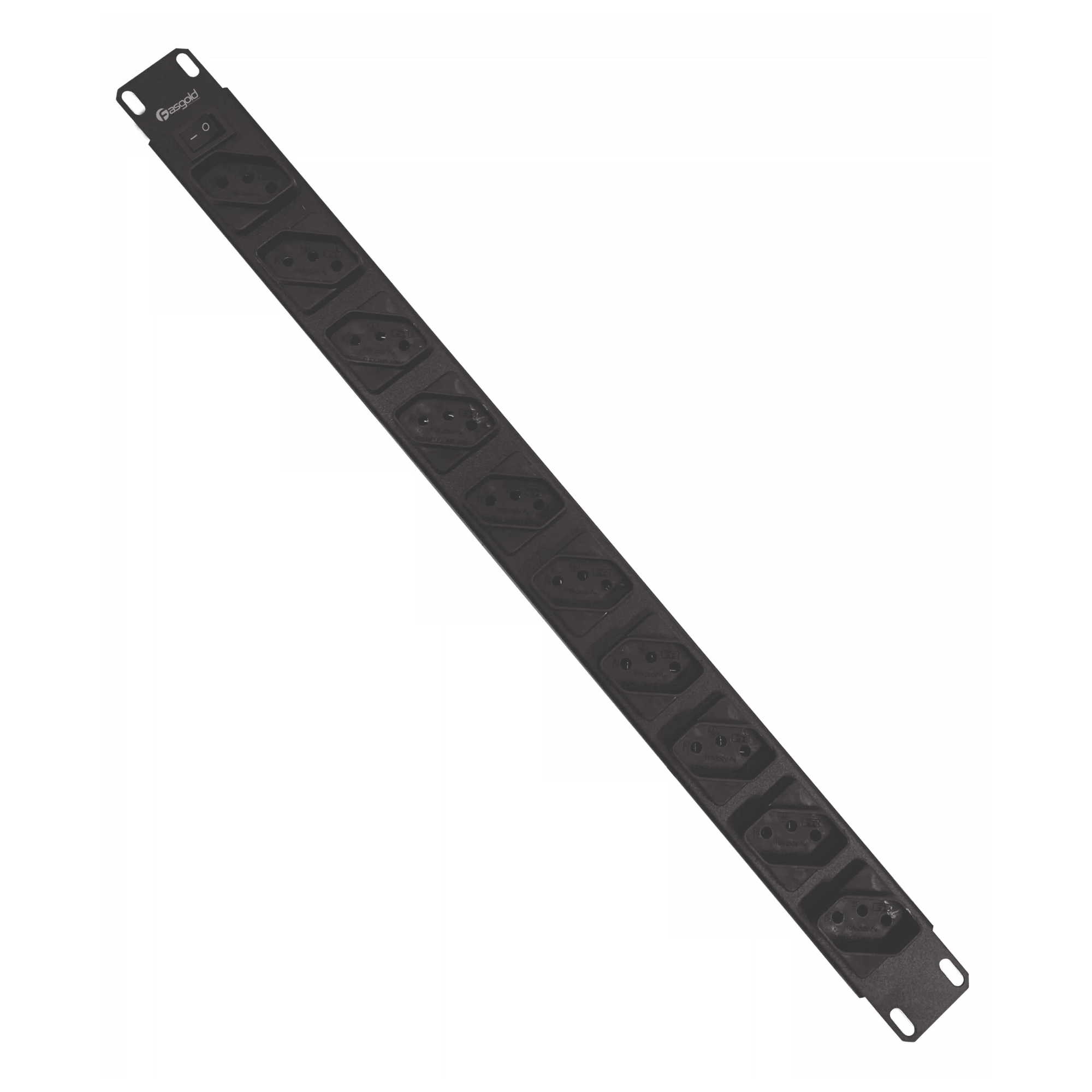 Régua De Linha Rack 19" 8 Tomadas 10A Bivolt - FS-561 - Fasgold FS-561 Fasgold - imagem 2