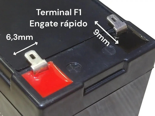 Bateria 12V Para Alarme Eccopower ECCO 12 - 7AL Eccopower - imagem 5