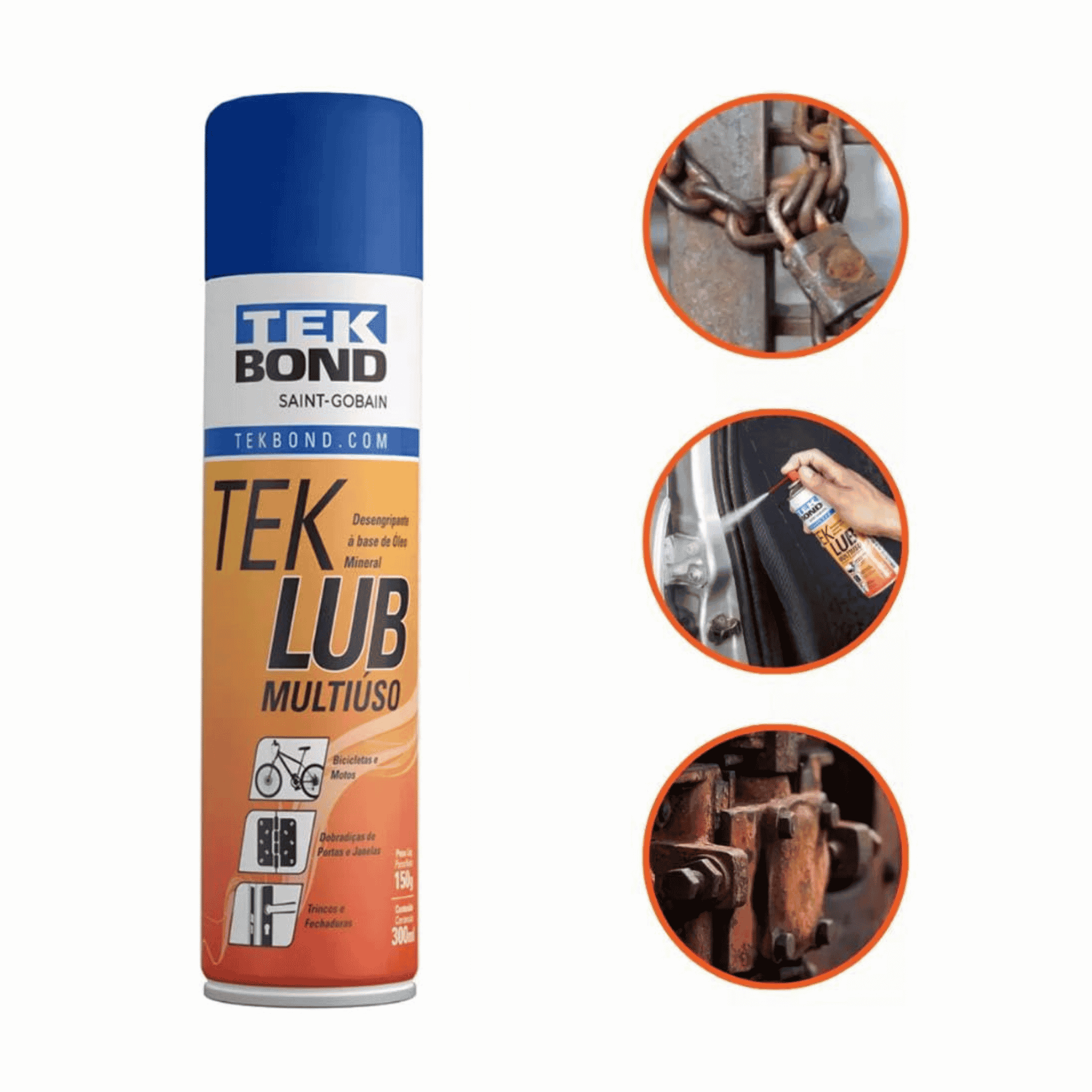 Óleo Desengripante Lubrificante Tek Lub 300ML/150G - Tekbond 333213 Tekbond - imagem 2