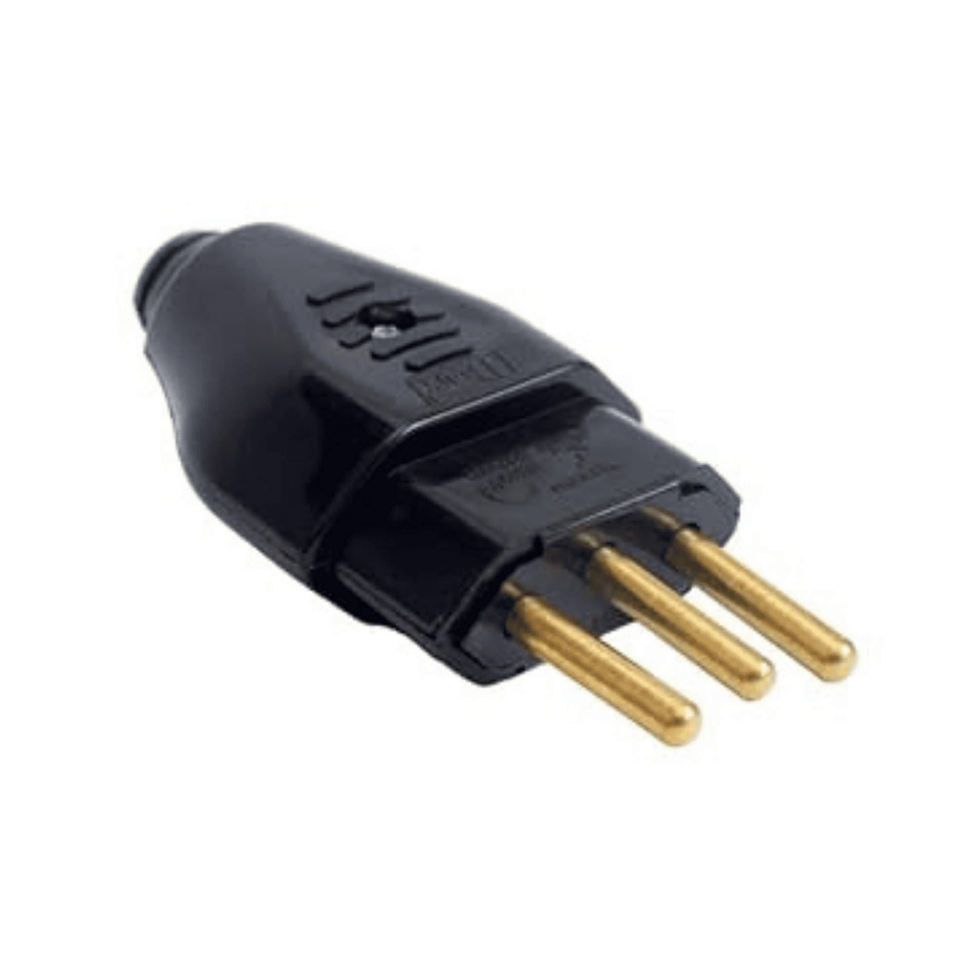Pino Macho 2P+T 10A Preto - 1043 - Perlex 041683 Perlex