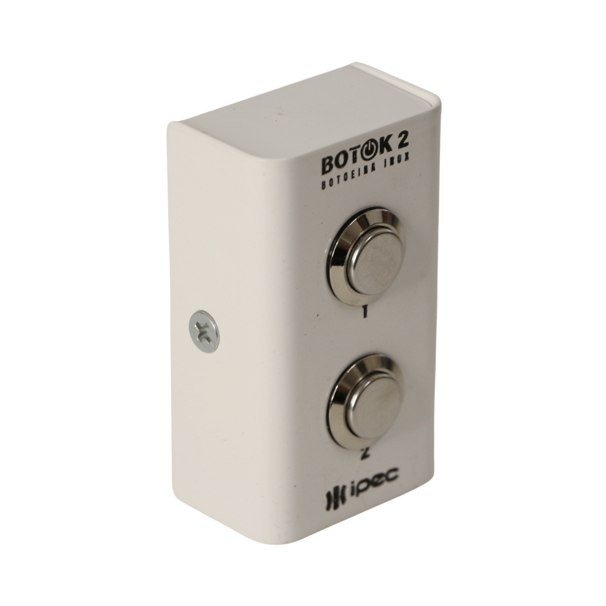 Botoeira Inox Branca 2 Botões - Botok 2 - Ipec A2525-BR IPEC - imagem 3