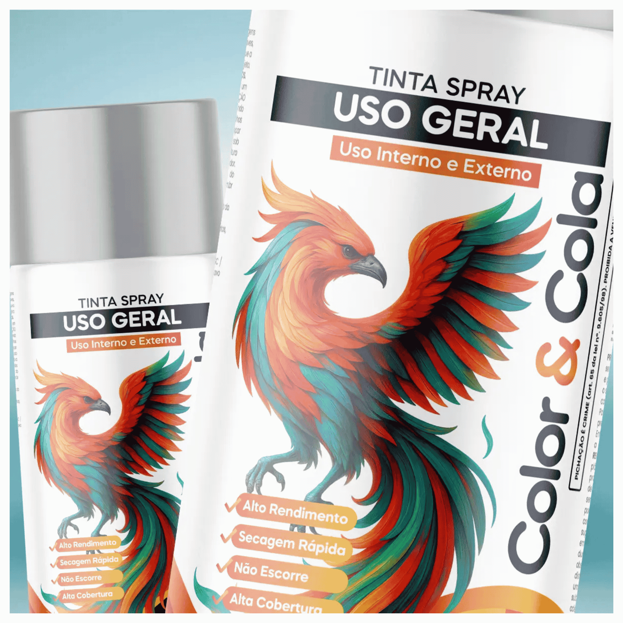 Tinta Spray Uso Geral Cinza Escuro 350ML - Forzon 369497 Forzon - imagem 2