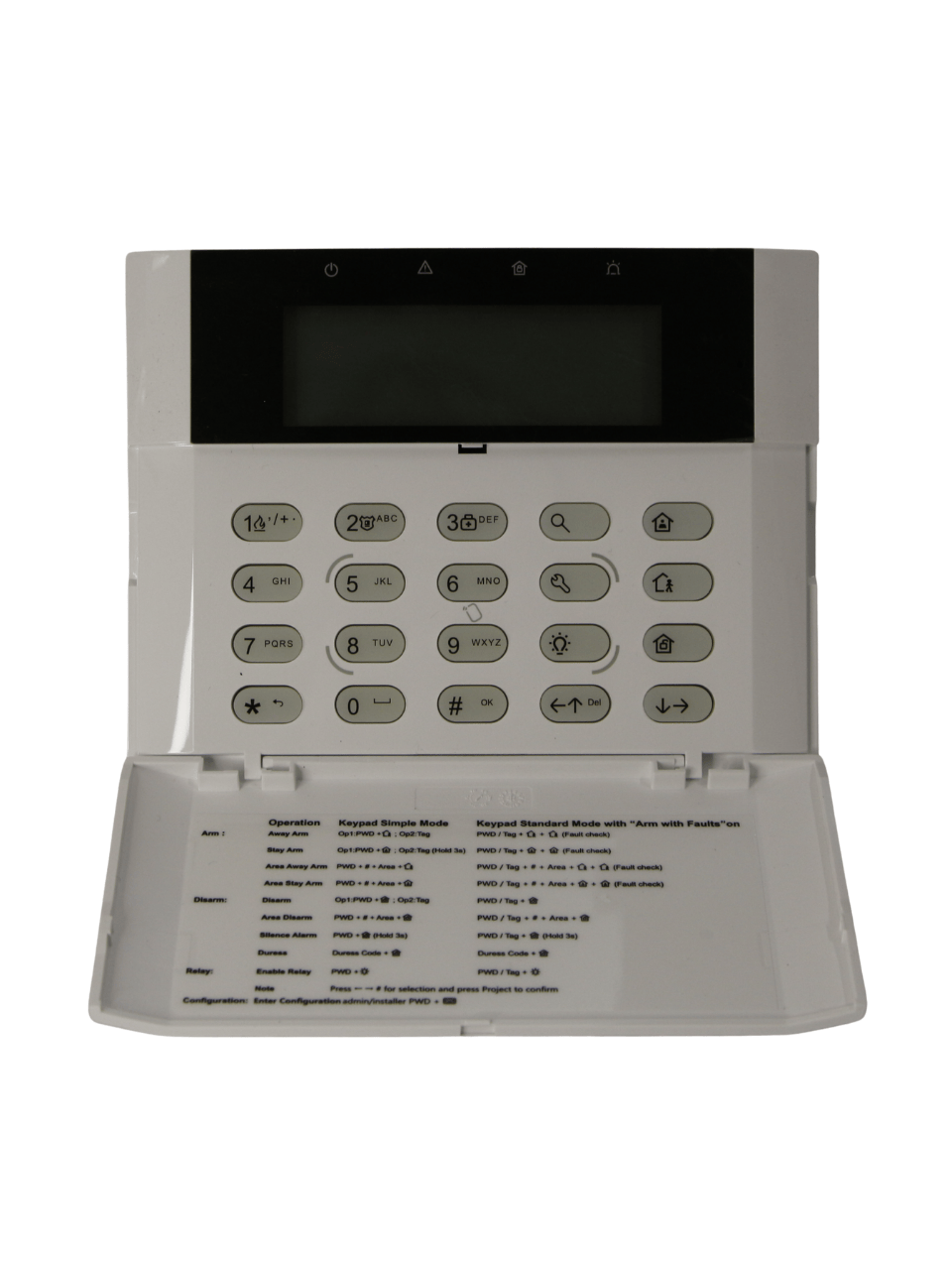 Teclado Lcd C Fio AX Hybrid Pro - DS-PK1-LRT-HWE - Hikvision 21748 Hikvision - imagem 2