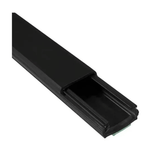 Canaleta PVC Preta 20X10X2000MM Com Fita Dupla Face - Alumbra 6265 Alumbra - imagem 2