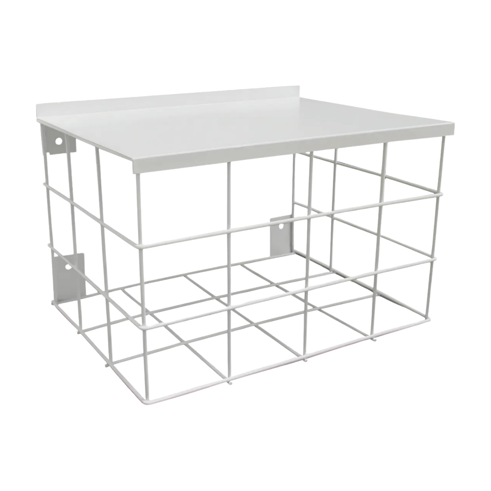 Grade De Proteção Quadrada Com Chapa 15X25X20CM Branca - JL2002 - Jbr JL2002-BRANCA JBR