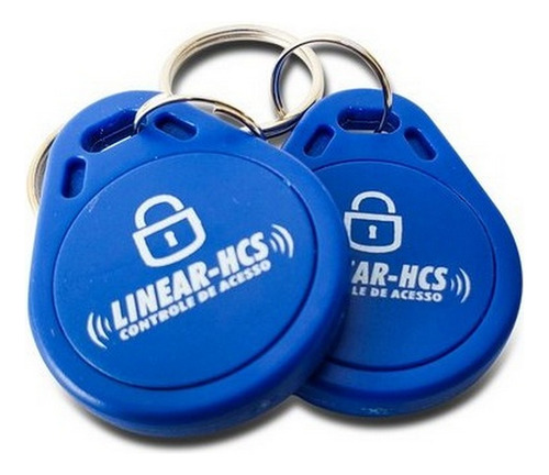 Kit 2X Chaveiro / Tag Lf 125kHz Azul Nice / Linear 10005858 Nice - imagem 2