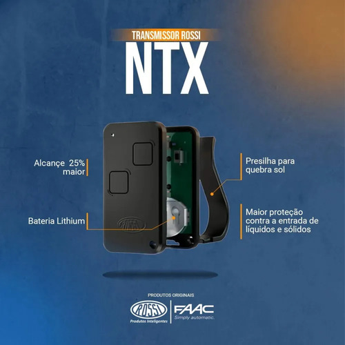 Kit Motor Nano Nitro 3SEG Rossi P/ Portão Deslizante 650kg 3 Controles 373 Rossi - imagem 4