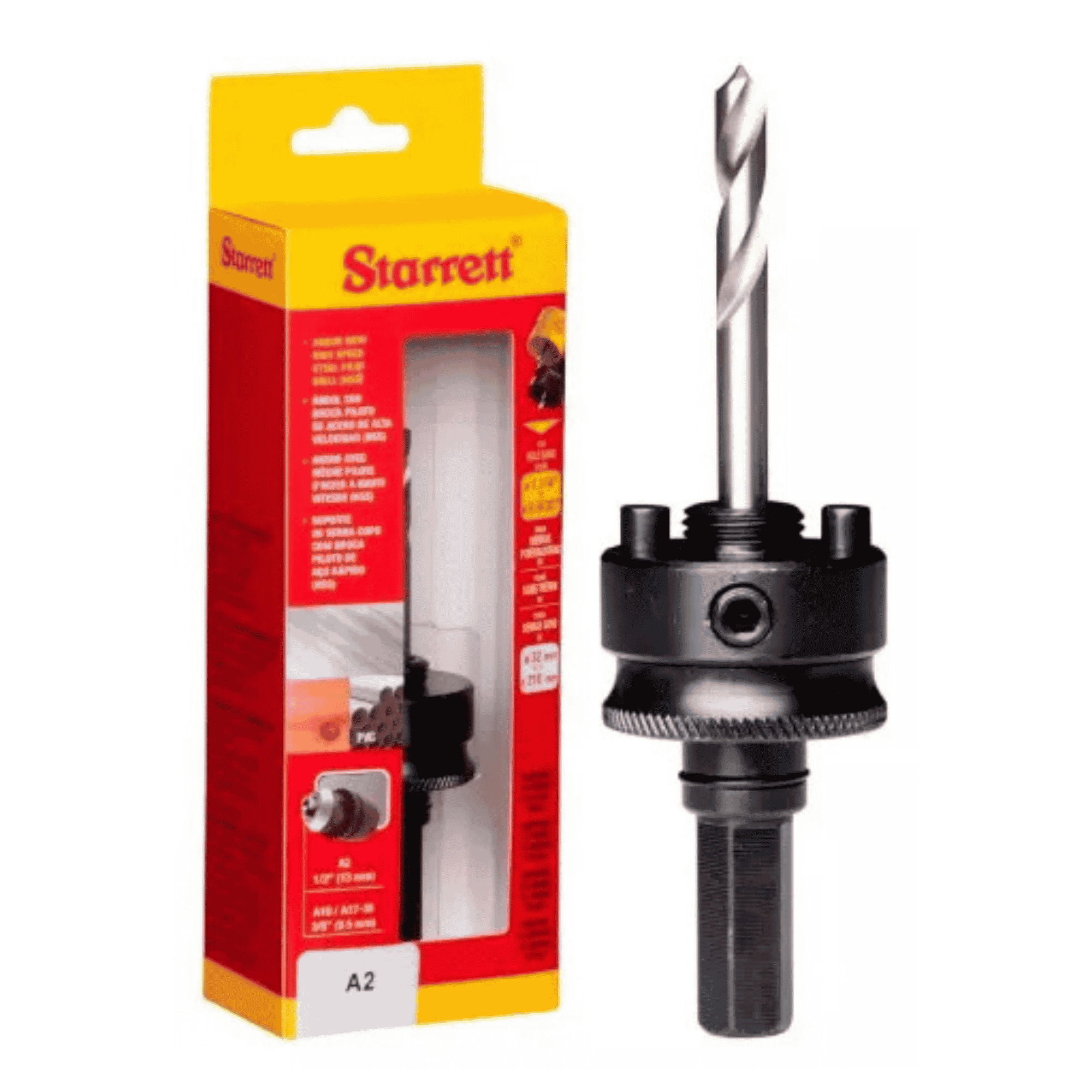 Suporte Serra Copo A2 32 A 210mm Com Broca Hss - Starrett 85395 Starrett