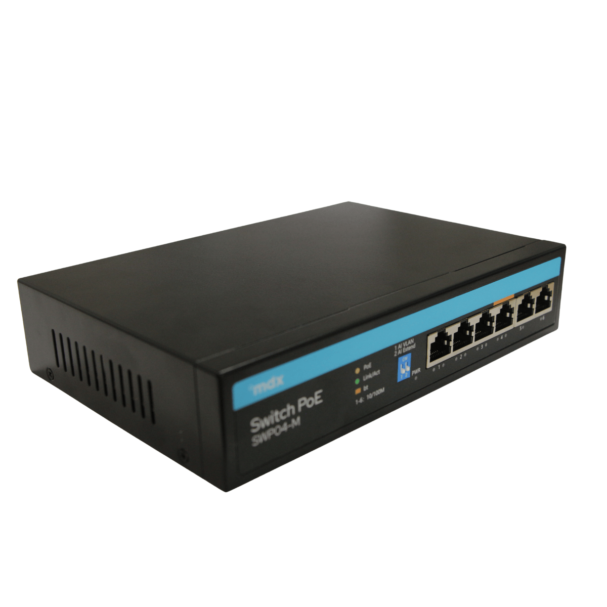 Switch PoE 4 Portas SWP04-M - Mdx Telecom 760001 MDX - imagem 3