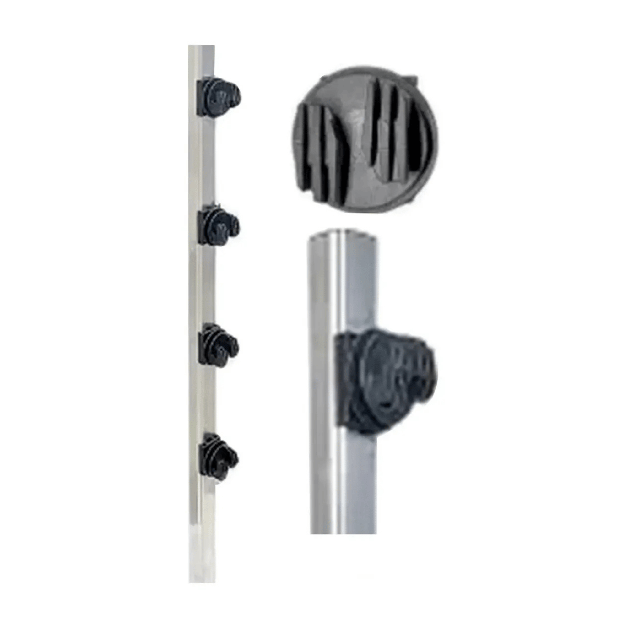 Haste Tubular Quadrada Para Cerca 25X25MM 80cm Com 4 Isoladores W - Confiseg Confiseg - imagem 2
