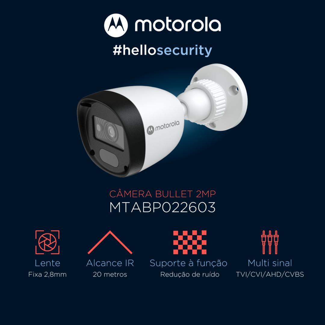 Câmera Motorola IR20M Bullet 2MP Full HD 2.8mm MTABP022603 430127 Motorola - imagem 3