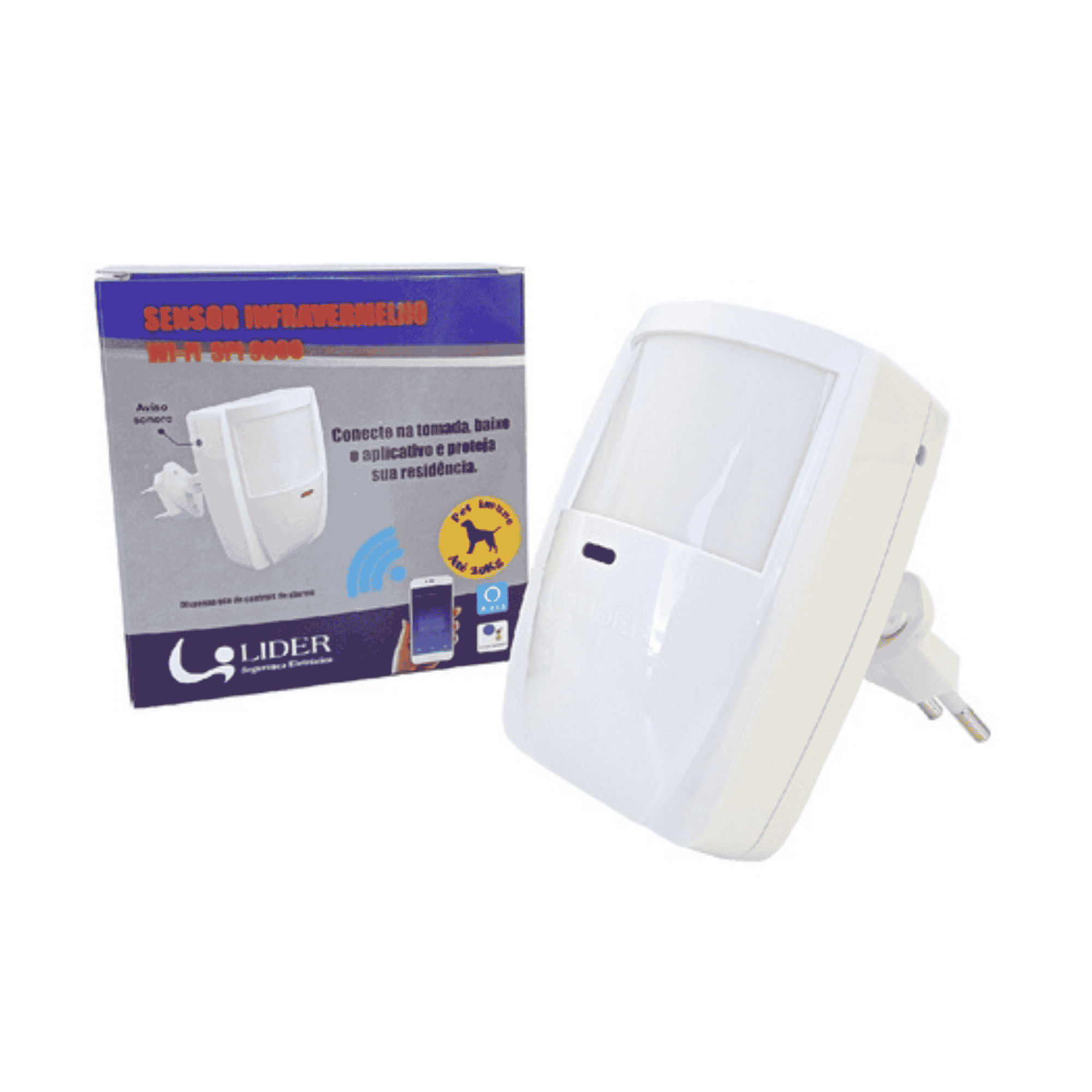 Sensor De Presença Infravermelho Wi-Fi - SPI9000 - Líder SPI9000 Líder - imagem 3
