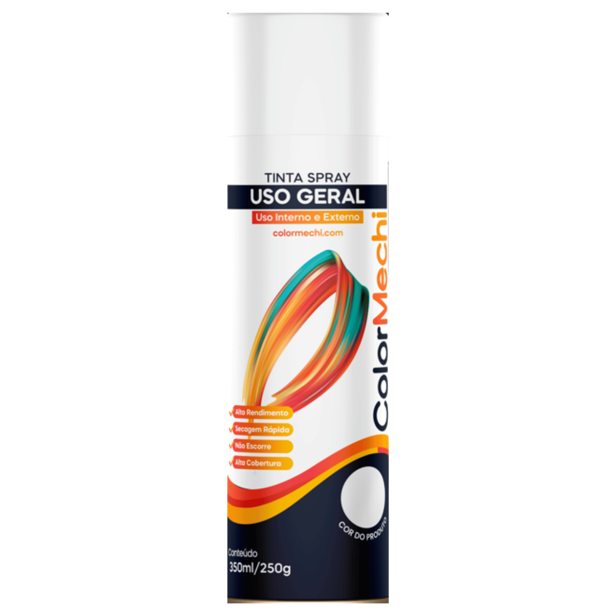 Tinta Spray Uso Geral Branco Fosco 350ML - Forzon 369502 Forzon