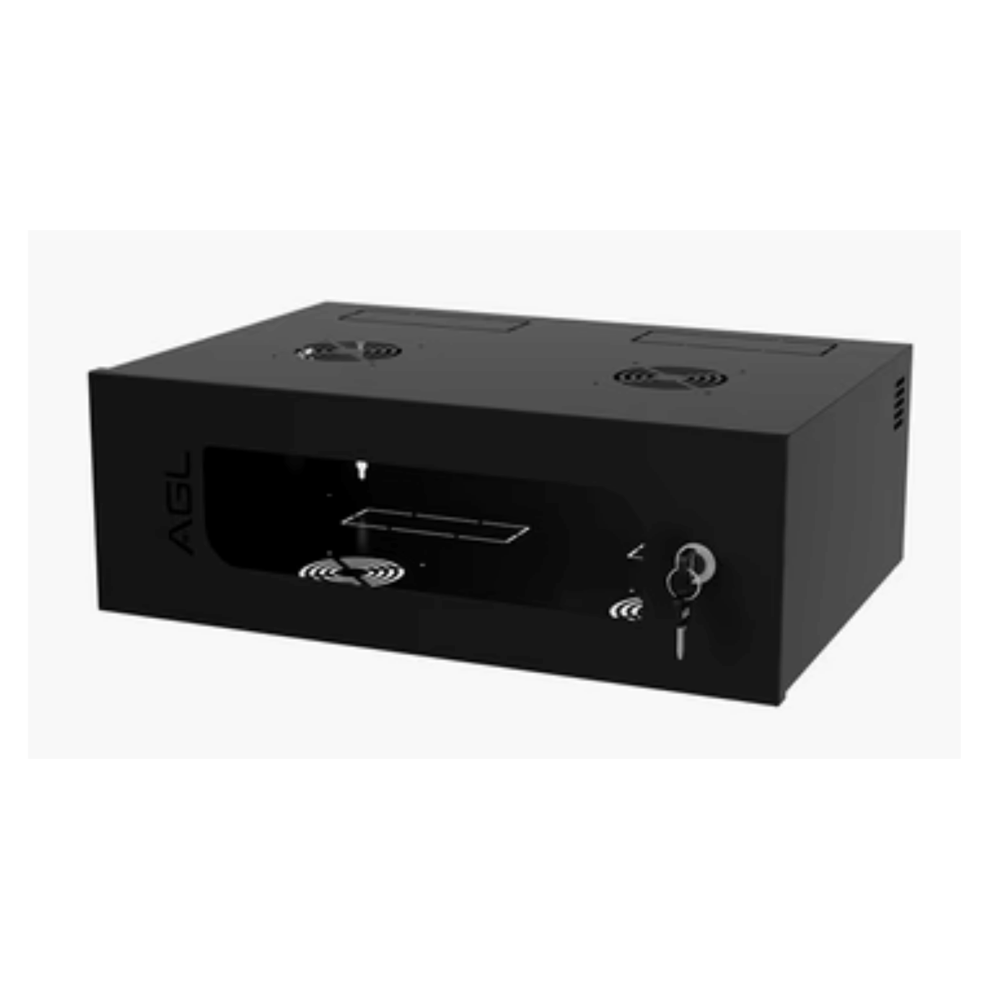 Rack Metálico Parede 3U 19" Preto Com Chave - AGL 1108002 AGL - imagem 2