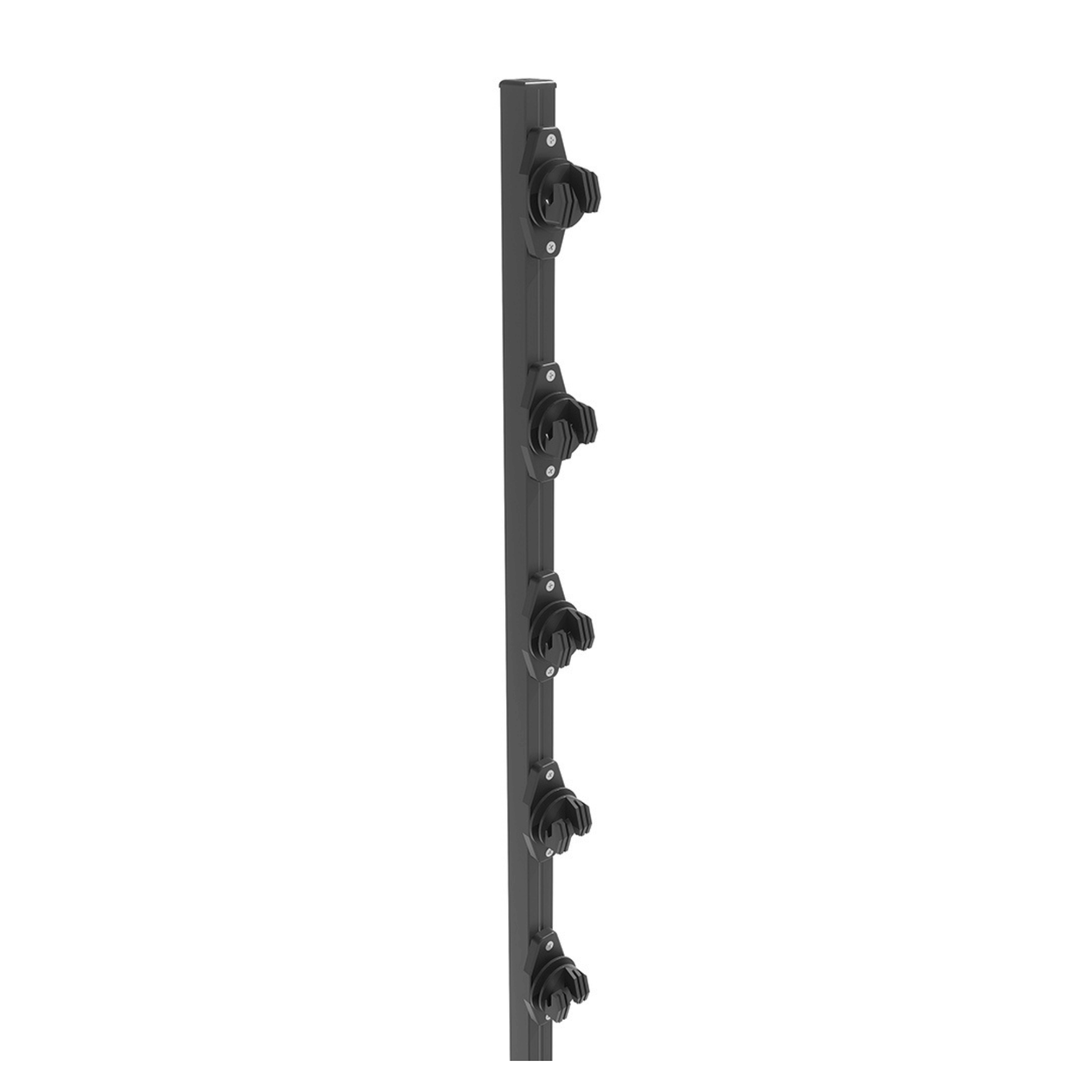 Perfil Cerca Elétrica Quadrada 25X25MM 1m 6 Isoladores W All Black - Confiseg