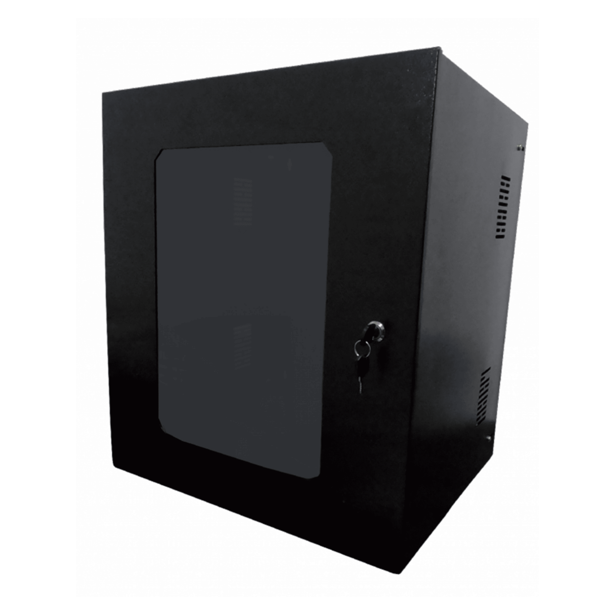 Mini Rack Parede 12U 19" 400mm Visor Acrílico Preto - Jbr