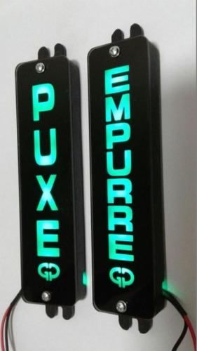 Display Sinalizador LED Puxe/Empurre Preto - Gp Control 212020 GP Control - imagem 2