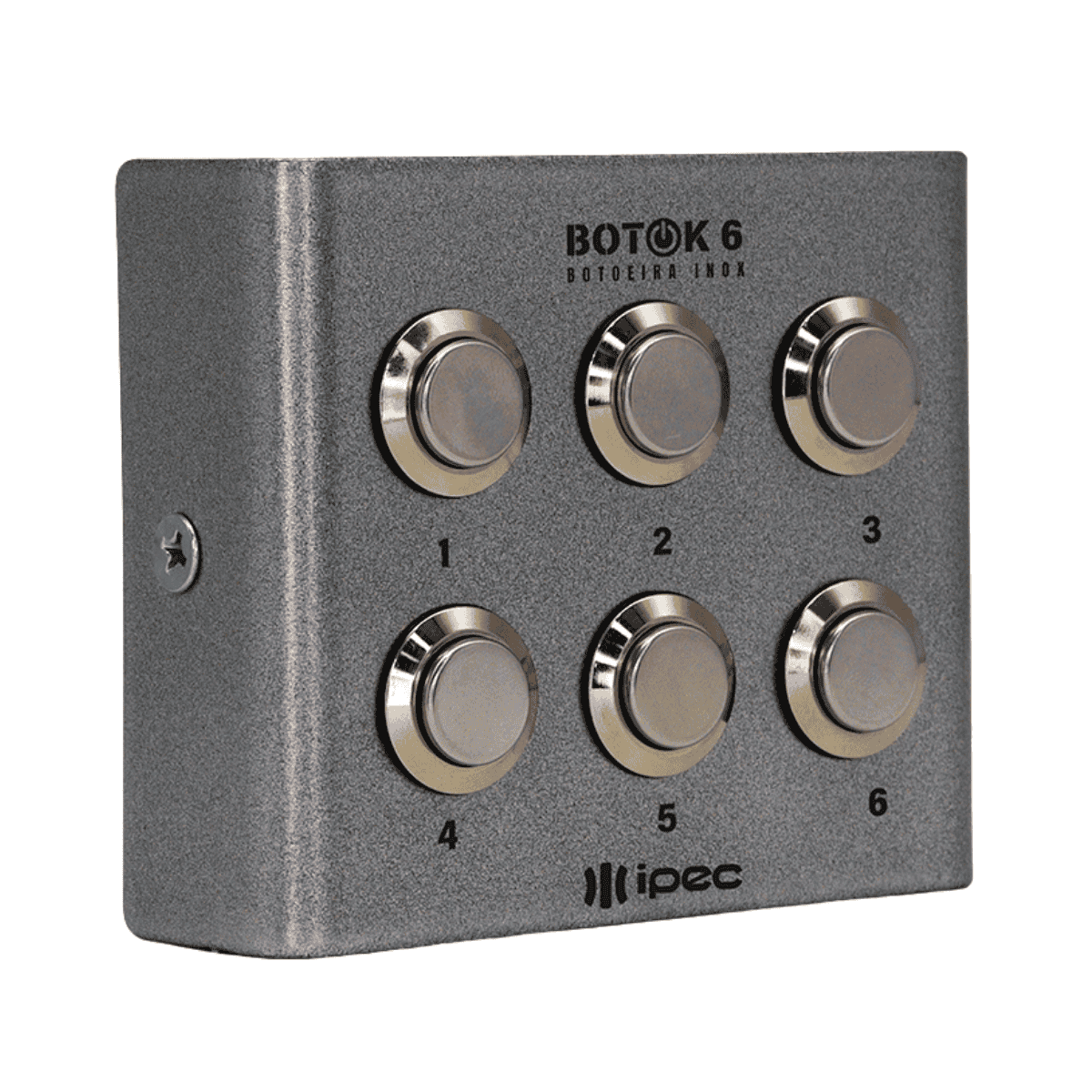 Botoeira Inox Prata 6 Botões - Botok 6 - Ipec A2527-PRATA IPEC - imagem 2