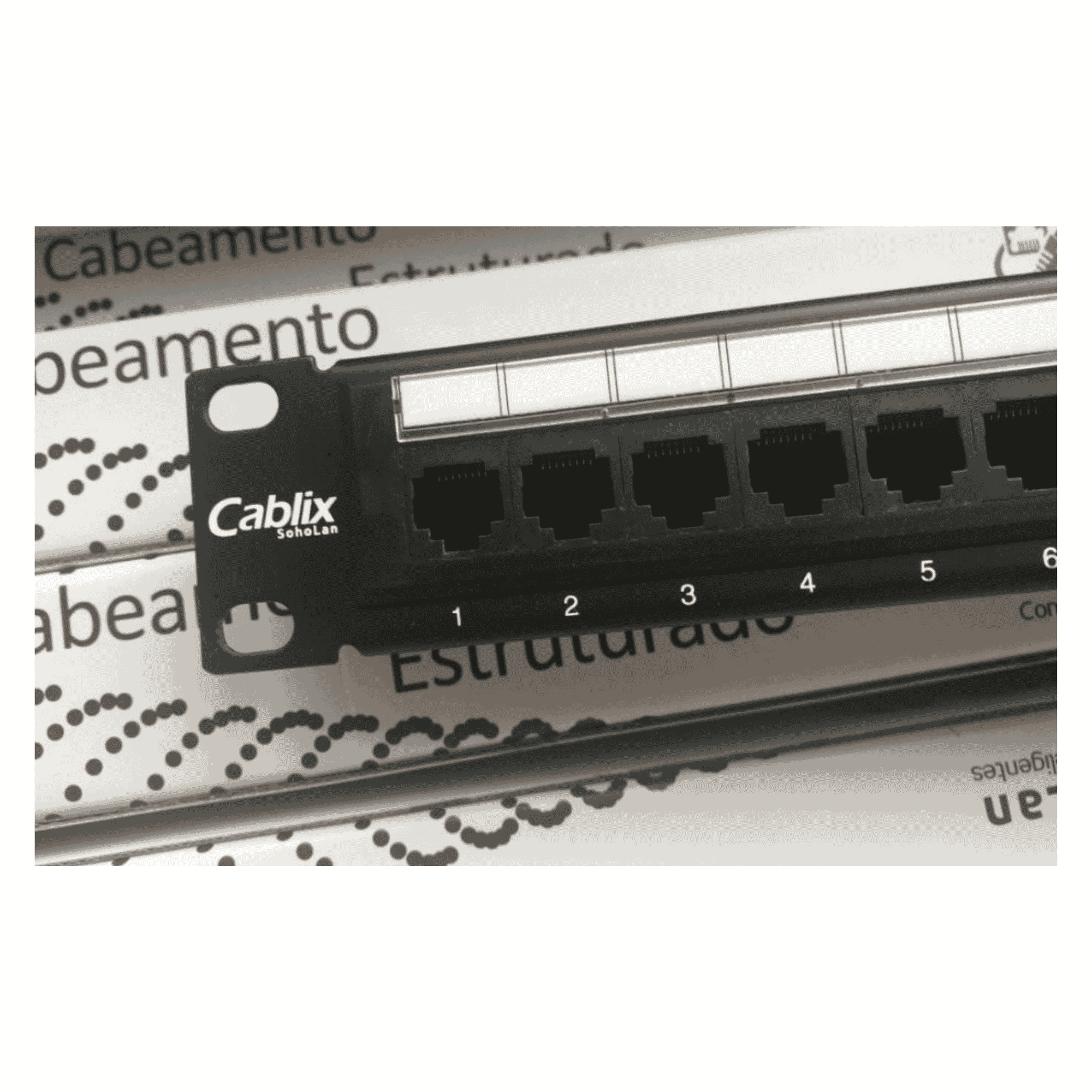 Patch Panel CAT5E 24 Portas 19" - Cablix EPE-41 Cablix - imagem 3