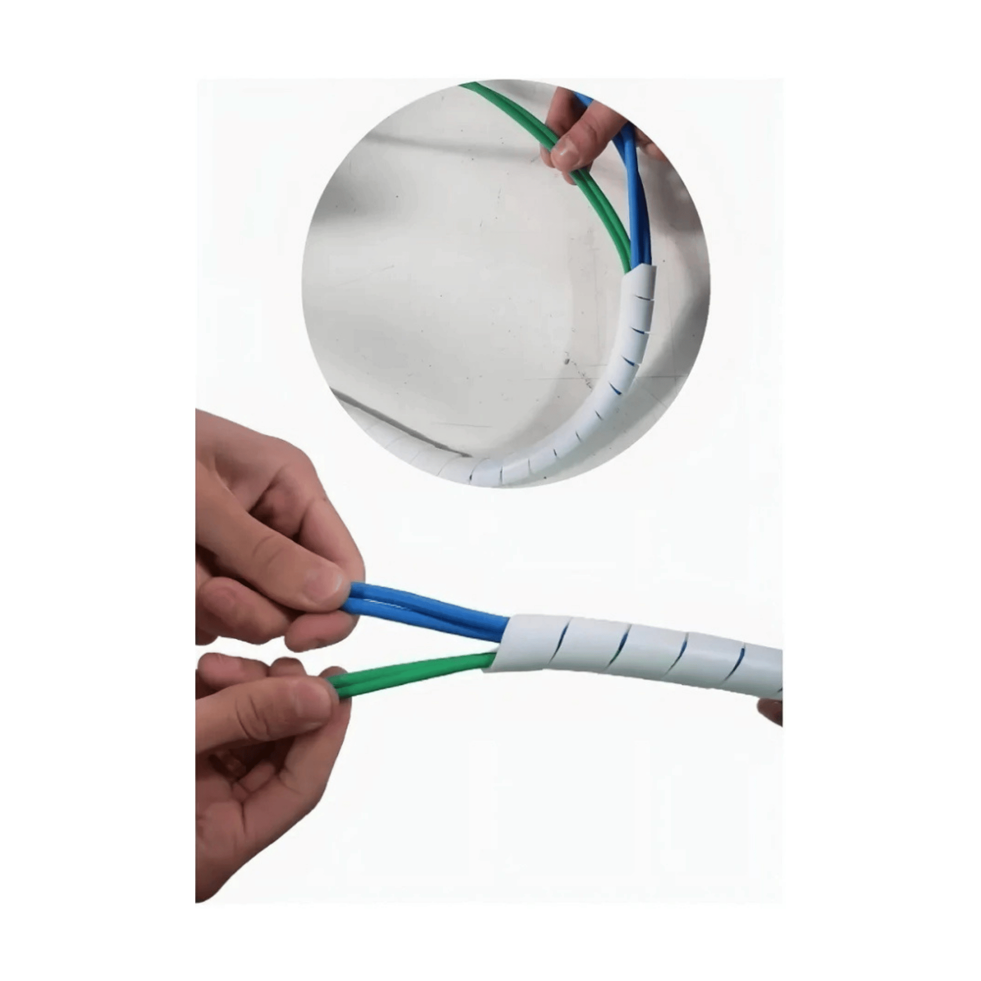 Espiral Organizador De Cabos Spiraduto 1/2" 5m Branco - Dutoplast 029340 Dutoplast - imagem 4