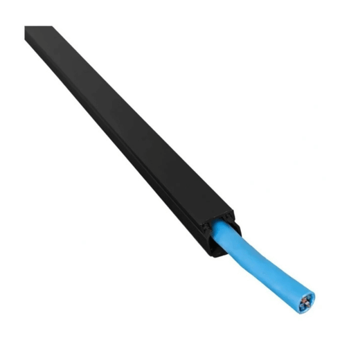 Canaleta PVC Preta 10X10X2000MM Com Fita Dupla Face - Alumbra 6266 Alumbra - imagem 5