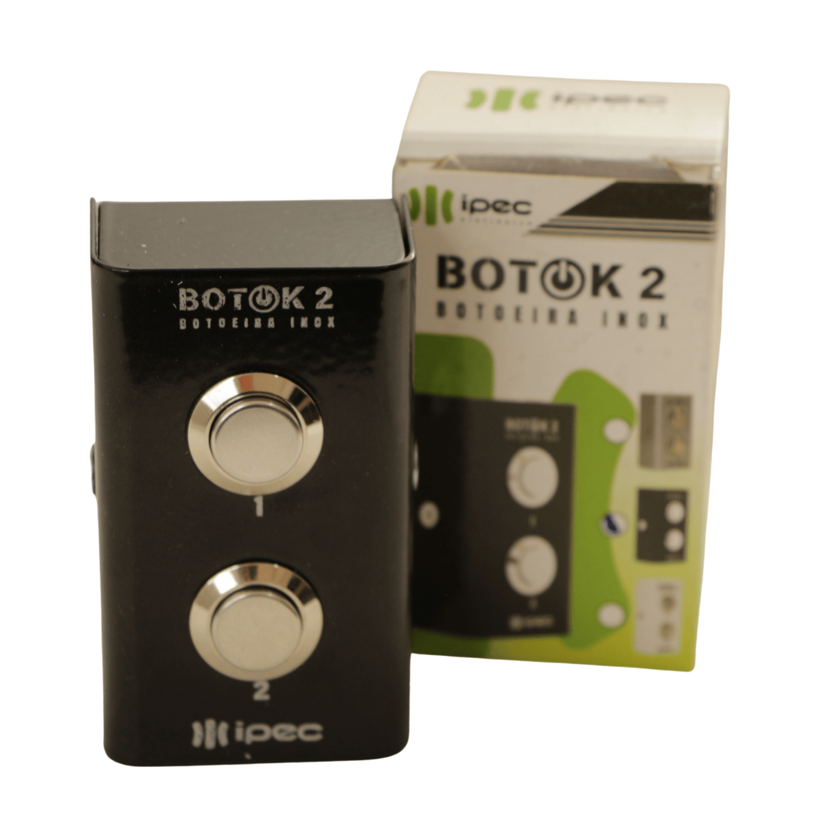 Botoeira Inox Preta 2 Botões - Botok 2 - Ipec A2525-PT IPEC - imagem 6
