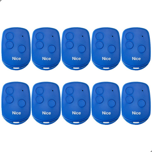 Kit 10X Nice/Linear Controle Remoto 3 Teclas Azul 3TB 141 Nice - imagem 3