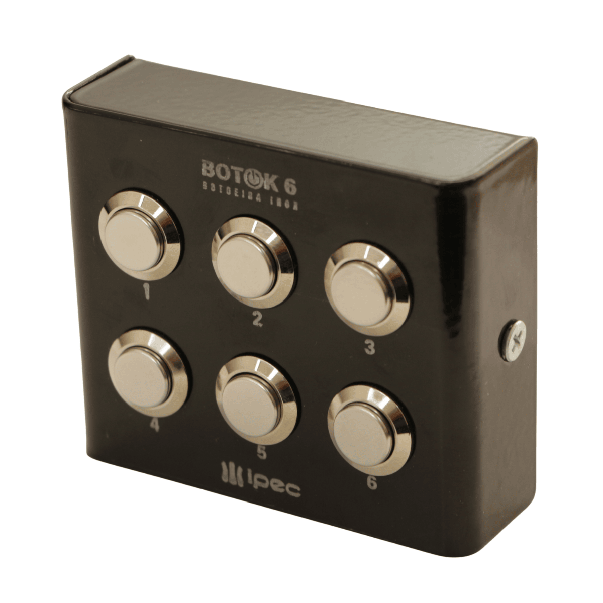 Botoeira Inox Preta 6 Botões - Botok 6 - Ipec A2527-PT IPEC - imagem 4