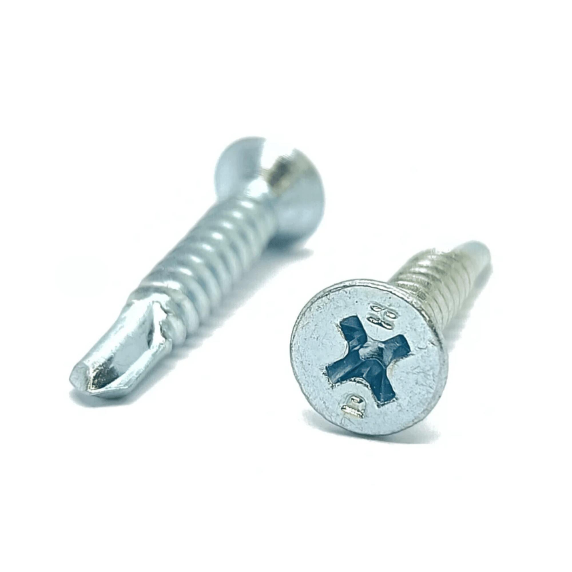 Parafuso Autobrocante Cabeça Chata Phillips 4,2 X 25mm Zincado - Pacote Com 10 Unidades - Forzon 018963 Forzon - imagem 2