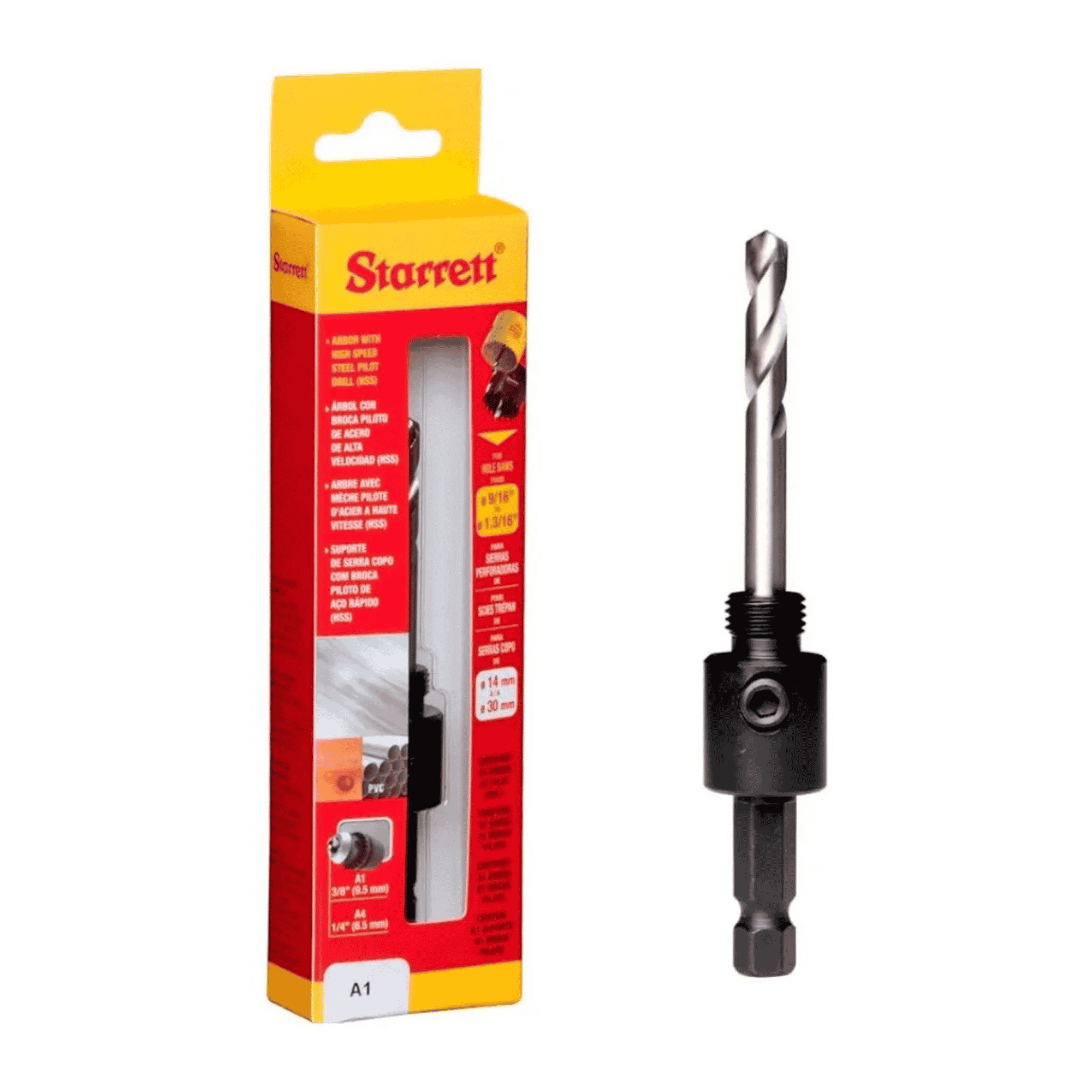 Suporte Serra Copo A1 14 A 30mm Com Broca Hss - Starrett 85394 Starrett