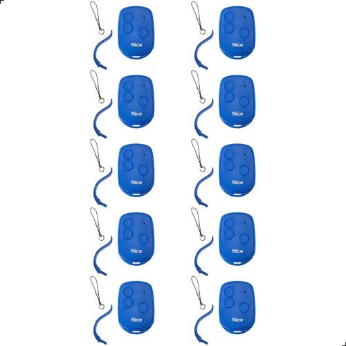 Kit 10X Nice/Linear Controle Remoto 3 Teclas Azul 3TB 141 Nice - imagem 6