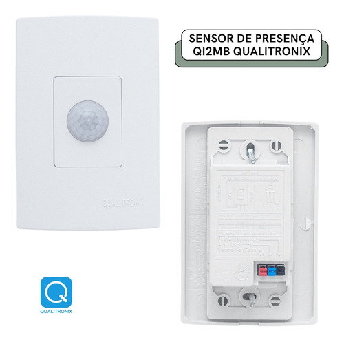 Kit 2 Sensor Presença Qualitronix QI2MB Microcontrolado Br Branco MLB4311570997 Qualitronix - imagem 2