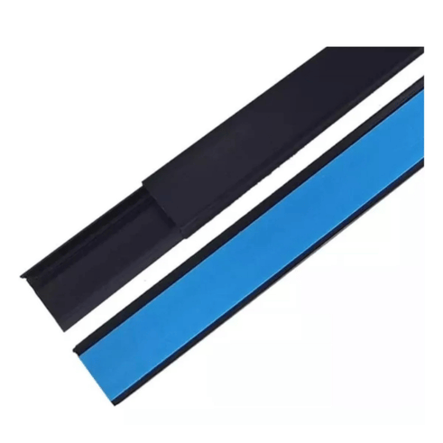 Canaleta PVC Preta 20X10X2000MM Com Fita Dupla Face - Alumbra 6265 Alumbra