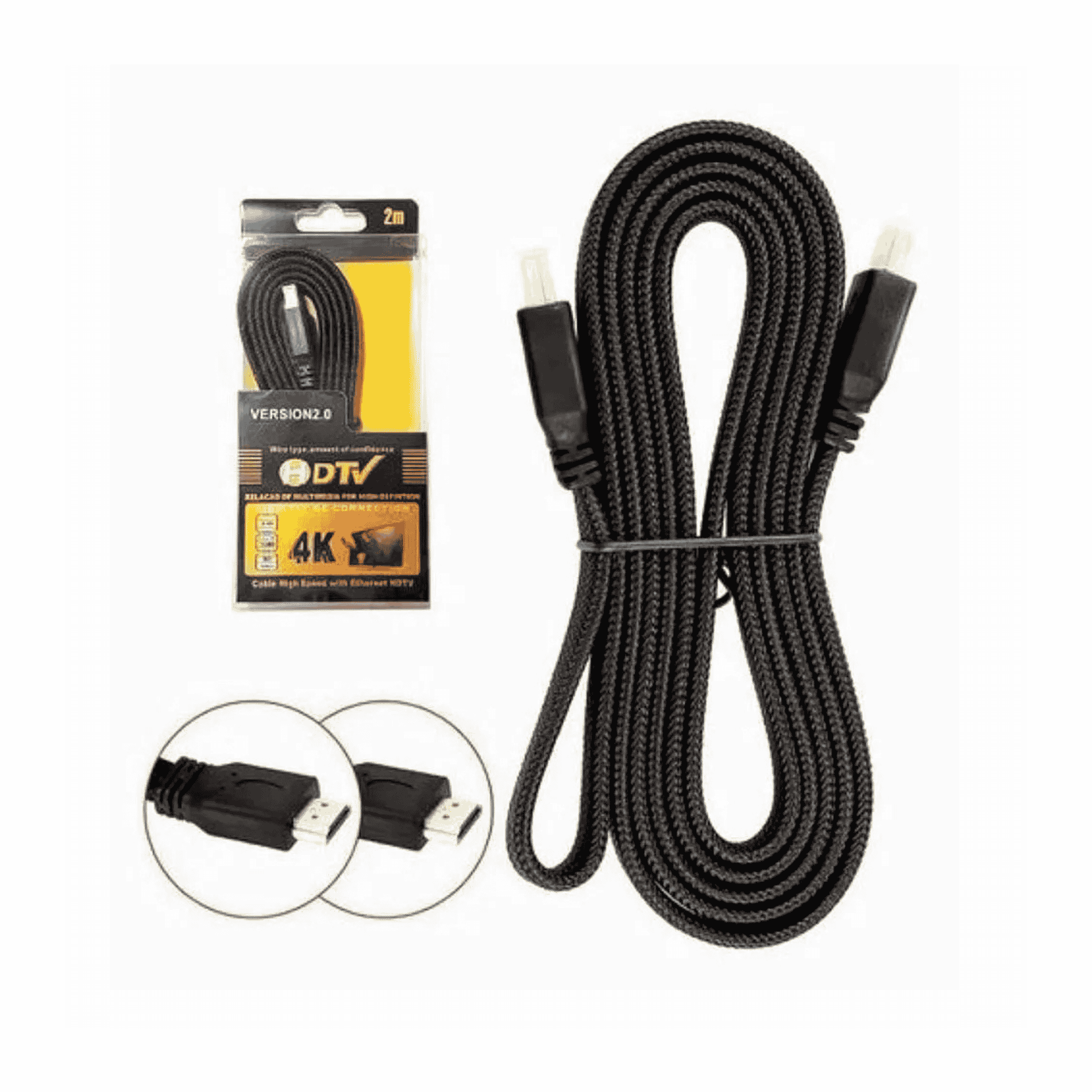 Cabo HDMI 2m Com Malha - FS-335 - Fasgold FS-335 Fasgold - imagem 2