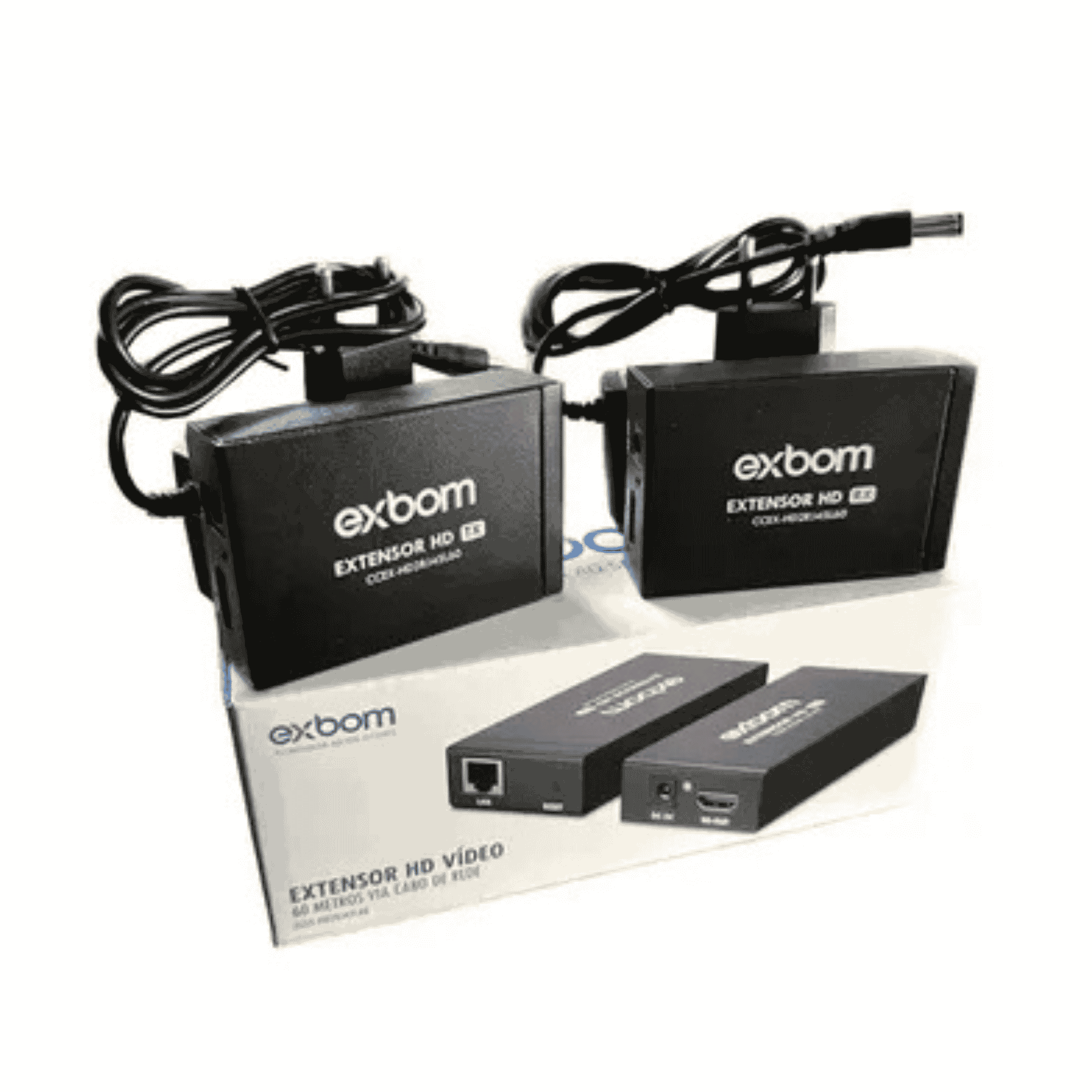 Extensor HDMI RJ45 CAT5E CAT6 Full HD 60m - Exbom EX60HDMI Exbom - imagem 3