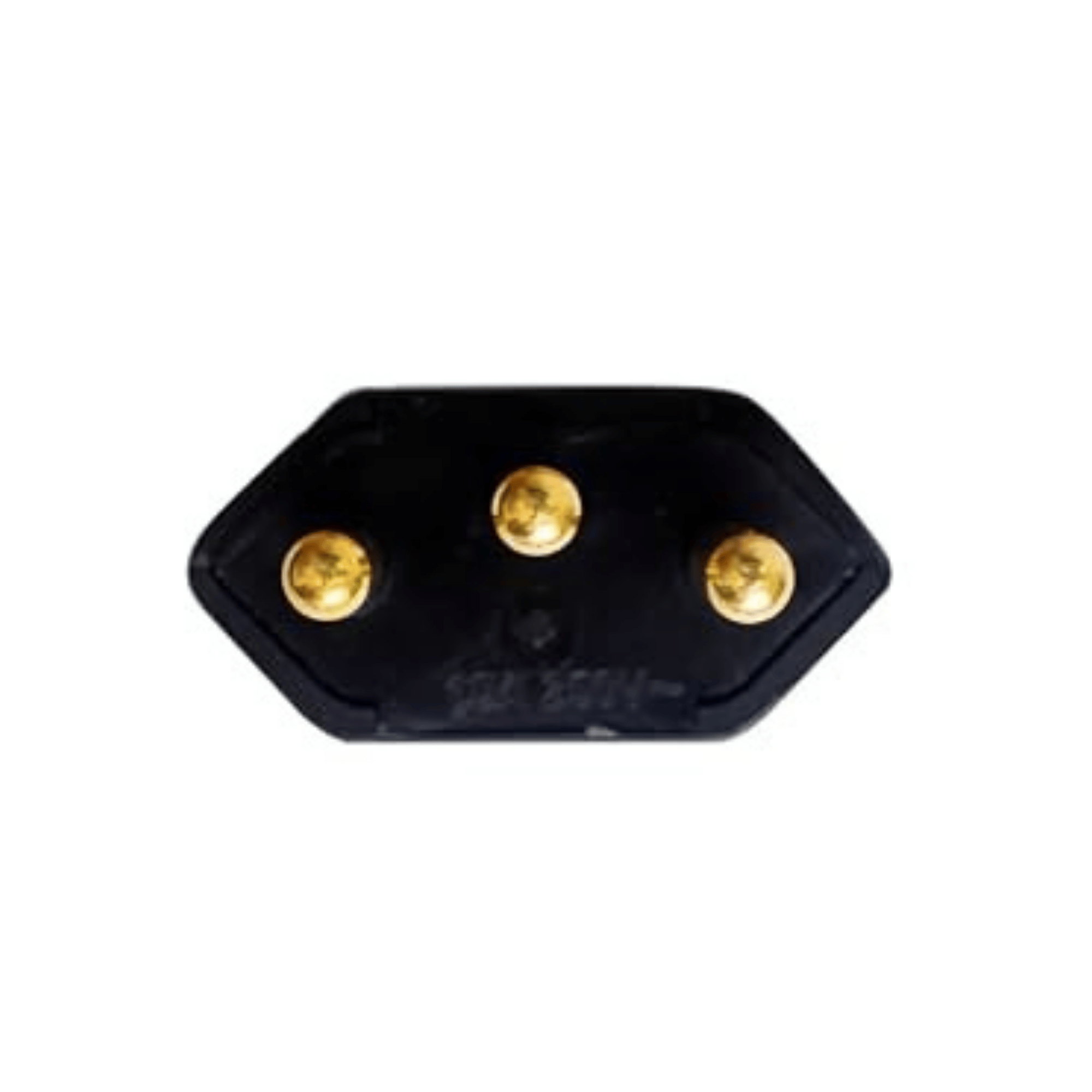 Pino Macho 2P+T 10A Preto - 1043 - Perlex 041683 Perlex - imagem 3
