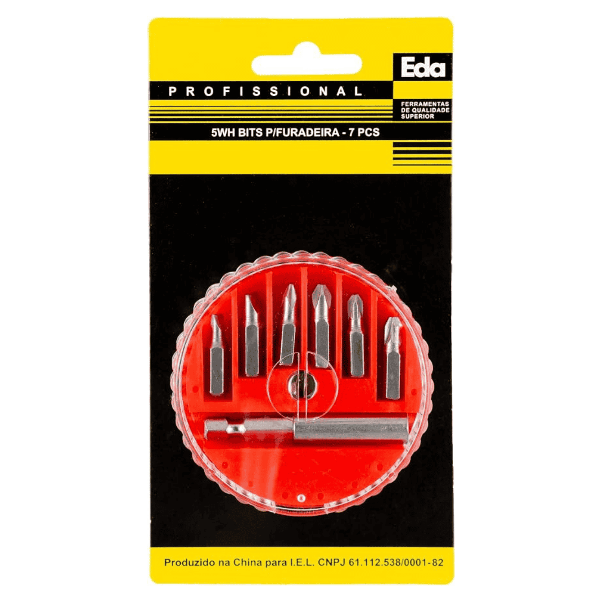 Jogo De Bits Fenda E Phillips 7 Peças 5WH - Eda 108345 EDA
