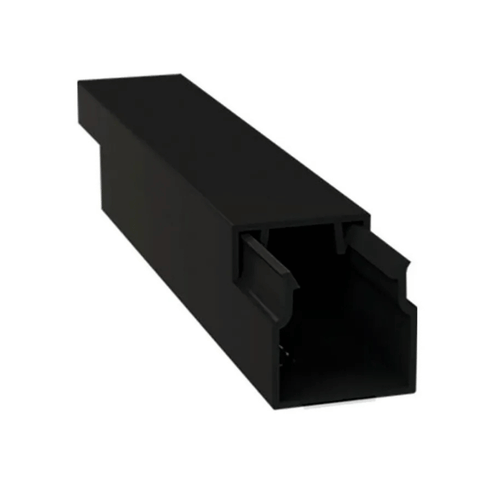 Canaleta PVC Preta 10X10X2000MM Com Fita Dupla Face - Alumbra 6266 Alumbra - imagem 4