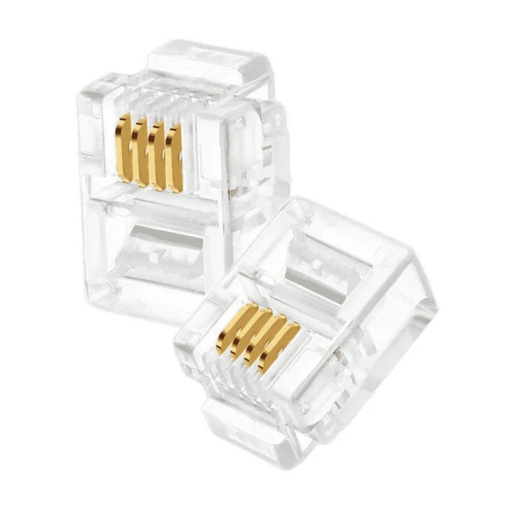 Conector RJ11 Para Telefonia - Pacote Com 10 Unidades - Exbom RJ11/PCO10 Exbom - imagem 2