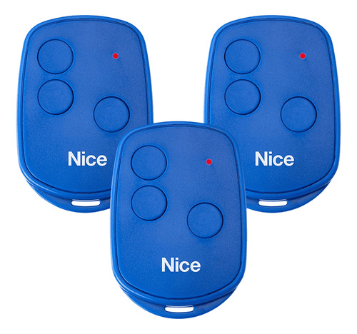 Kit Com 50 Controles Nice 434MHz Dig Rf 3TB AZ-10 Azul 231 Nice - imagem 2